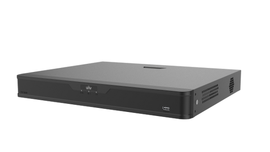 Uniview 8 Channel 8 PoE 2 HDD 1U AI Network Video Recorder | NVR302-08B-P8-IQ